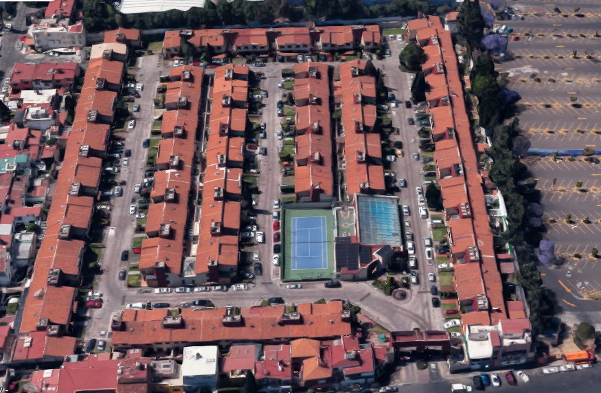 Vista aérea del condominio